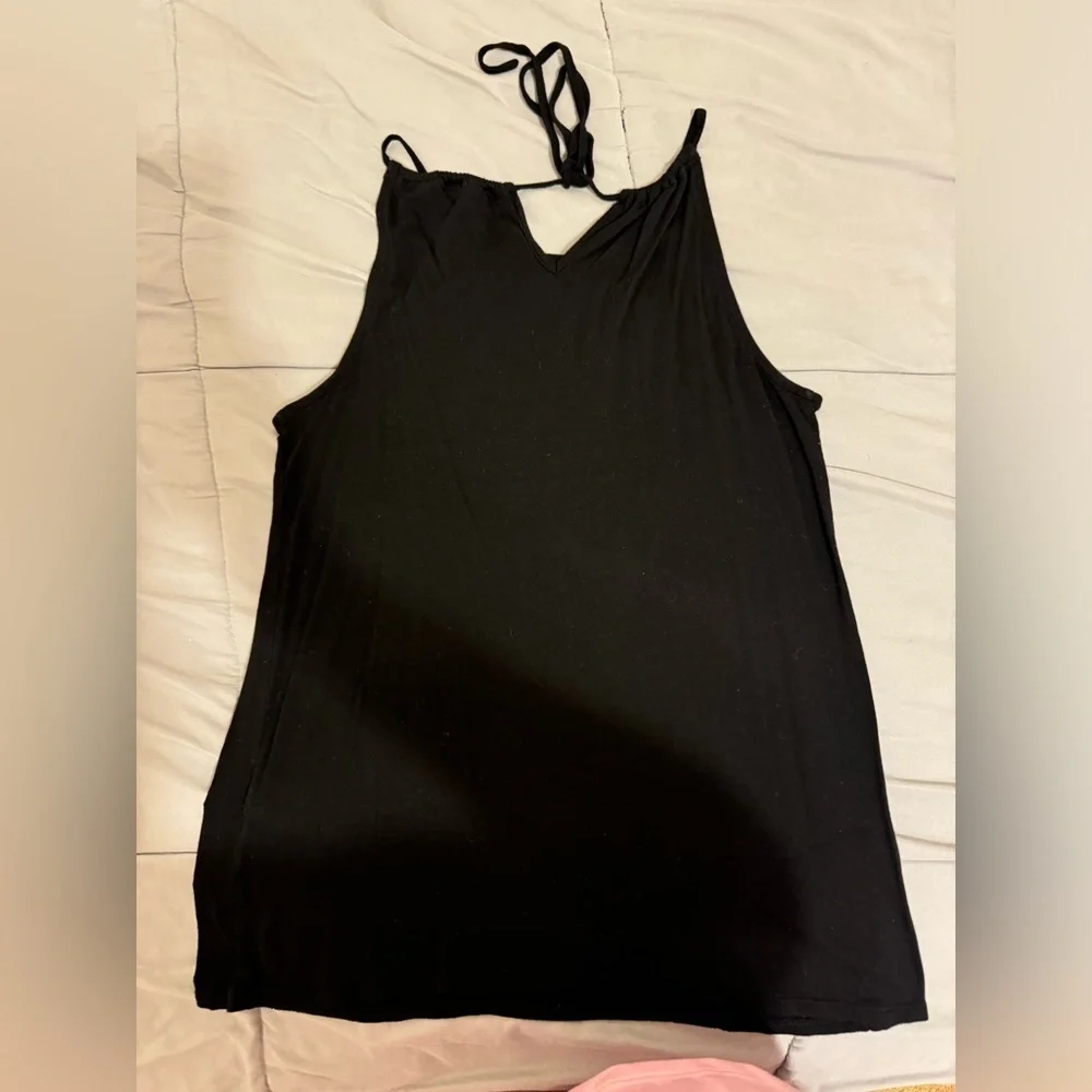 New York & Company Embroidered Black Top, Size XS - Picture 7 of 7